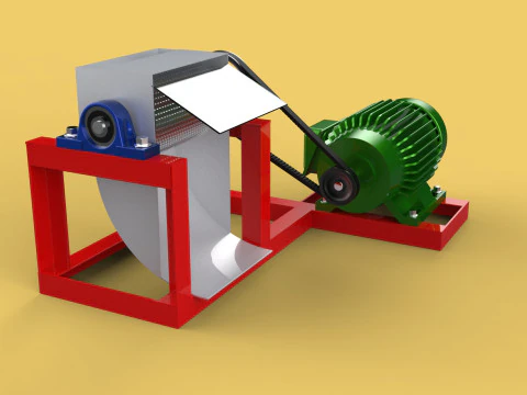 AUTO ELECTRIC COCONUT GRATING MACHINE SHREDDER SCRAPER CHOPPER 3D Model