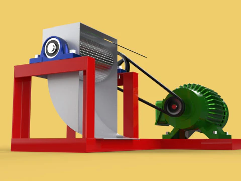 AUTO ELECTRIC COCONUT GRATING MACHINE SHREDDER SCRAPER CHOPPER 3D Model
