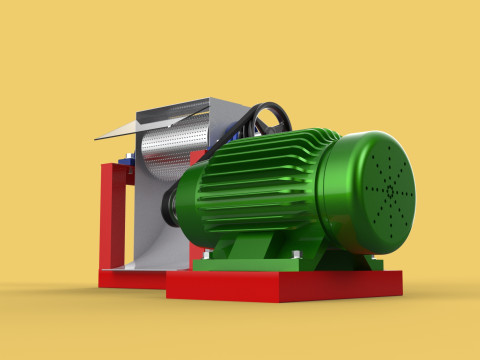AUTO ELECTRIC COCONUT GRATING MACHINE SHREDDER SCRAPER CHOPPER Modèle 3D