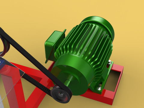 AUTO ELECTRIC COCONUT GRATING MACHINE SHREDDER SCRAPER CHOPPER Modèle 3D