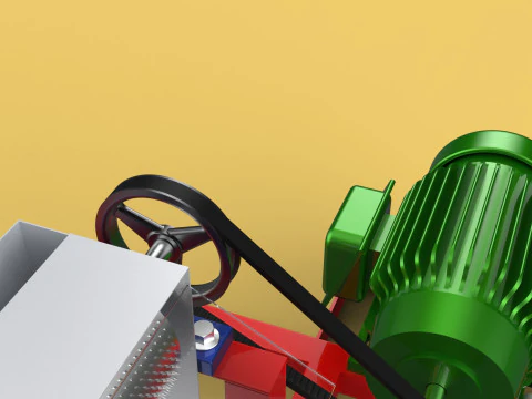 AUTO ELECTRIC COCONUT GRATING MACHINE SHREDDER SCRAPER CHOPPER 3D Model