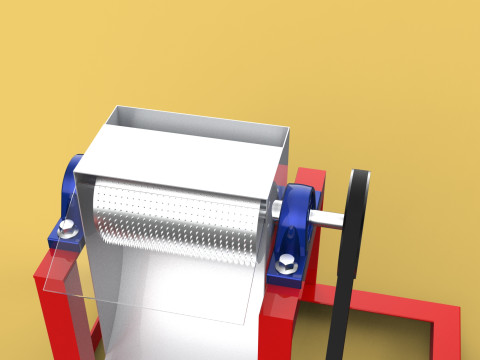 AUTO ELECTRIC COCONUT GRATING MACHINE SHREDDER SCRAPER CHOPPER Modèle 3D