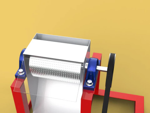 AUTO ELECTRIC COCONUT GRATING MACHINE SHREDDER SCRAPER CHOPPER 3D Model