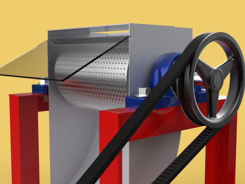 AUTO ELECTRIC COCONUT GRATING MACHINE SHREDDER SCRAPER CHOPPER Modèle 3D