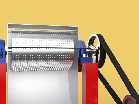 AUTO ELECTRIC COCONUT GRATING MACHINE SHREDDER SCRAPER CHOPPER Modèle 3D