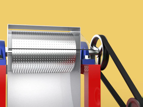 AUTO ELECTRIC COCONUT GRATING MACHINE SHREDDER SCRAPER CHOPPER 3D Model