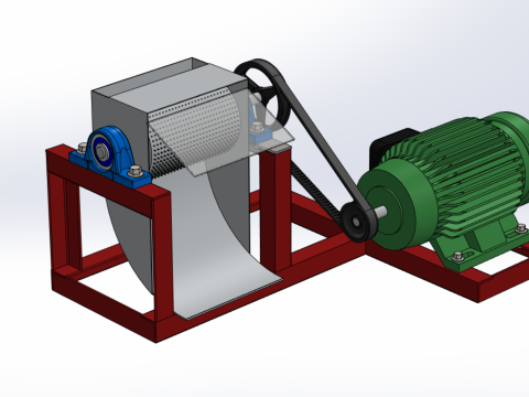 AUTO ELECTRIC COCONUT GRATING MACHINE SHREDDER SCRAPER CHOPPER Modèle 3D