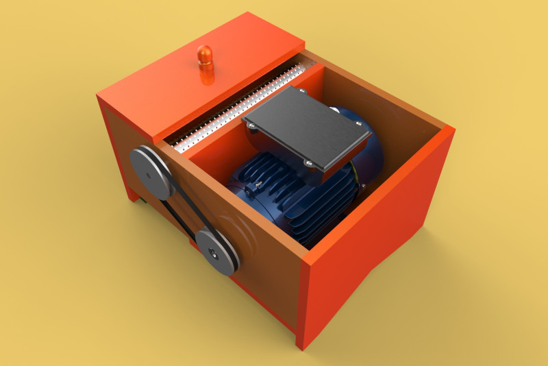 MACHINE ELECTRIC COCONUT GRATING GRATER SHREDDER SCRAPER CHOPPER 3D Model .c4d .max .obj .3ds .fbx .stl .blend