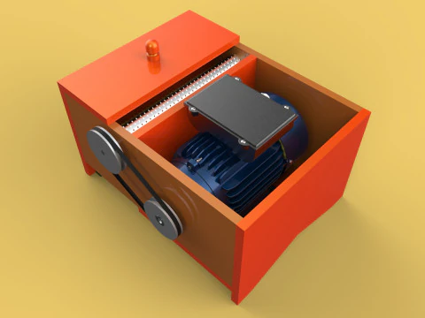 M&Aacute;QUINA EL&Eacute;CTRICA RALLADORA DE COCO TRITURADORA RASPADORA PICADORA Modelo 3D