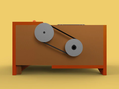 MACHINE ELECTRIC COCONUT GRATING GRATER SHREDDER SCRAPER CHOPPER 3D Model