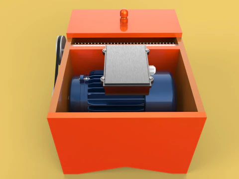 MACHINE ELECTRIC COCONUT GRATING GRATER SHREDDER SCRAPER CHOPPER 3D Model