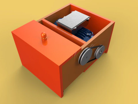 MACHINE ELECTRIC COCONUT GRATING GRATER SHREDDER SCRAPER CHOPPER 3D Model