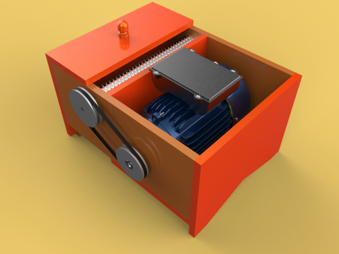MACHINE ELECTRIC COCONUT GRATING GRATER SHREDDER SCRAPER CHOPPER 3D Model