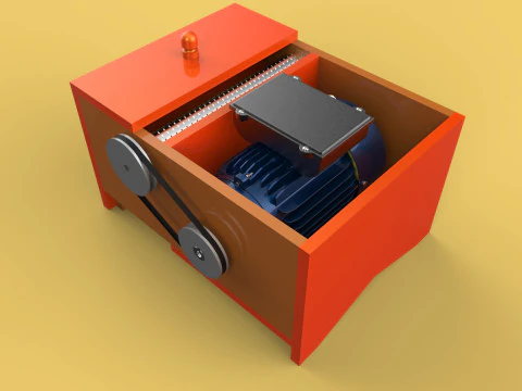 MACHINE ELECTRIC COCONUT GRATING GRATER SHREDDER SCRAPER CHOPPER 3D Model