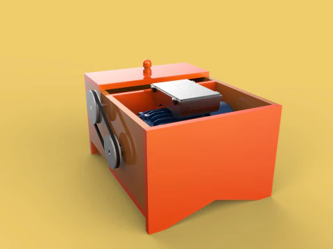 MACHINE ELECTRIC COCONUT GRATING GRATER SHREDDER SCRAPER CHOPPER 3D Model