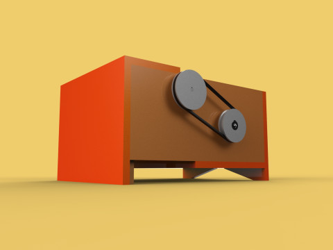MACHINE ELECTRIC COCONUT GRATING GRATER SHREDDER SCRAPER CHOPPER 3D Model