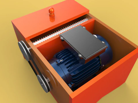 MACHINE ELECTRIC COCONUT GRATING GRATER SHREDDER SCRAPER CHOPPER 3D Model