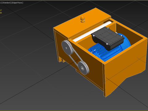 MACHINE ELECTRIC COCONUT GRATING GRATER SHREDDER SCRAPER CHOPPER 3D Model