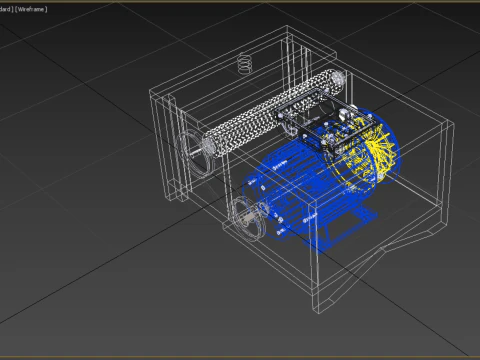 MACHINE ELECTRIC COCONUT GRATING GRATER SHREDDER SCRAPER CHOPPER 3D Model