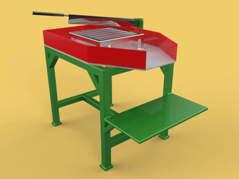 POIGN&Eacute;E &Agrave; LEVIER DE TABLE &Eacute;plucheur De Noix De Coco Outil S&eacute;parateur Coupeur Diviseur Modèle 3D