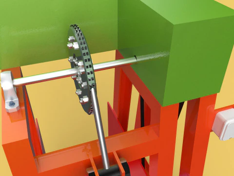 COCONUT SHELL REMOVAL PEELING MACHINE DEHUSKER TOOL EXTRACTOR 3D Model