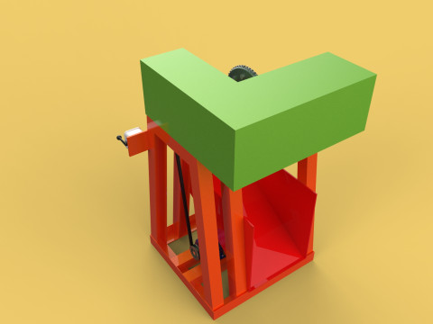 COCONUT SHELL REMOVAL PEELING MACHINE DEHUSKER TOOL EXTRACTOR 3D-Modell