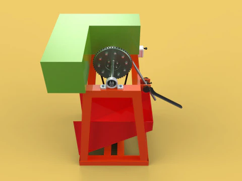 COCONUT SHELL REMOVAL PEELING MACHINE DEHUSKER TOOL EXTRACTOR 3D Model