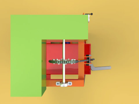 COCONUT SHELL REMOVAL PEELING MACHINE DEHUSKER TOOL EXTRACTOR 3D Model