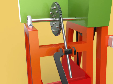 COCONUT SHELL REMOVAL PEELING MACHINE DEHUSKER TOOL EXTRACTOR 3D Model