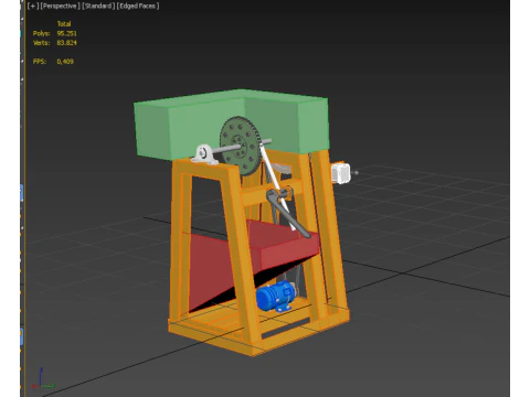 COCONUT SHELL REMOVAL PEELING MACHINE DEHUSKER TOOL EXTRACTOR 3D Model