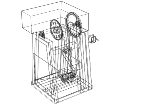 COCONUT SHELL REMOVAL PEELING MACHINE DEHUSKER TOOL EXTRACTOR 3D-Modell