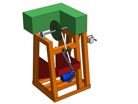 COCONUT SHELL REMOVAL PEELING MACHINE DEHUSKER TOOL EXTRACTOR 3D-Modell