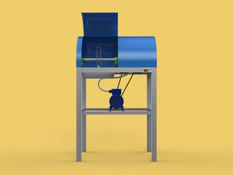 COCONUT SHELL PEELING REMOVAL MACHINE DEHUSKER TOOL EXTRACTOR 3D Model