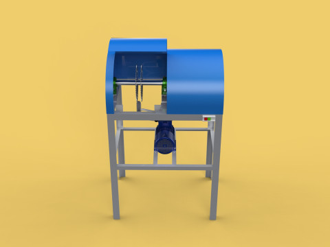 COCONUT SHELL PEELING REMOVAL MACHINE DEHUSKER TOOL EXTRACTOR Model 3D