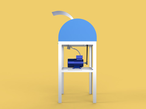 COCONUT SHELL PEELING REMOVAL MACHINE DEHUSKER TOOL EXTRACTOR Model 3D