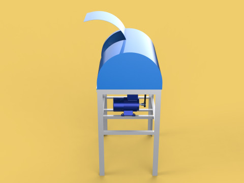 COCONUT SHELL PEELING REMOVAL MACHINE DEHUSKER TOOL EXTRACTOR Model 3D