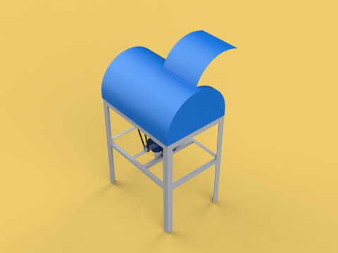 COCONUT SHELL PEELING REMOVAL MACHINE DEHUSKER TOOL EXTRACTOR Model 3D