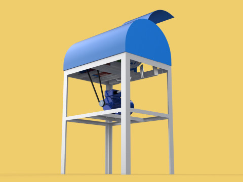 COCONUT SHELL PEELING REMOVAL MACHINE DEHUSKER TOOL EXTRACTOR Model 3D