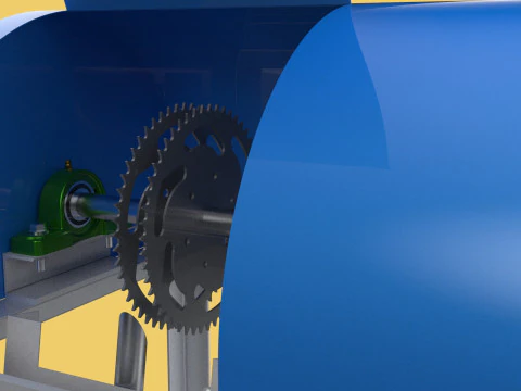 COCONUT SHELL PEELING REMOVAL MACHINE DEHUSKER TOOL EXTRACTOR 3D Model