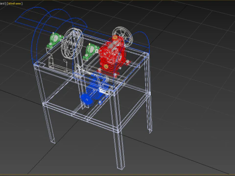 COCONUT SHELL PEELING REMOVAL MACHINE DEHUSKER TOOL EXTRACTOR 3D Model