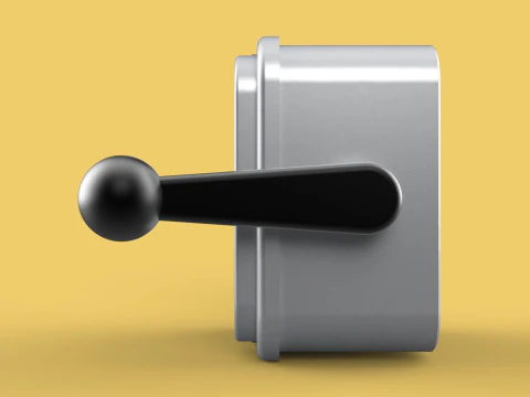 LEVA MANIJA DE ARRANQUE PALANCA INTERRUPTOR DE CAMBIO COS PERILLA DE CAMBIO DE OHMIOS Modelo 3D