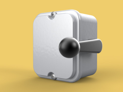 CAM STARTER HANDLE LEVER COS CHANGE OVER SWITCH OHM TOGGLE KNOB 3D Model
