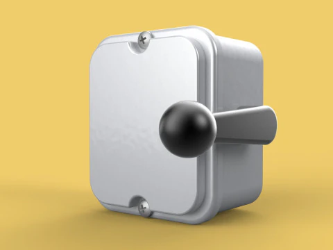 LEVA MANIJA DE ARRANQUE PALANCA INTERRUPTOR DE CAMBIO COS PERILLA DE CAMBIO DE OHMIOS Modelo 3D