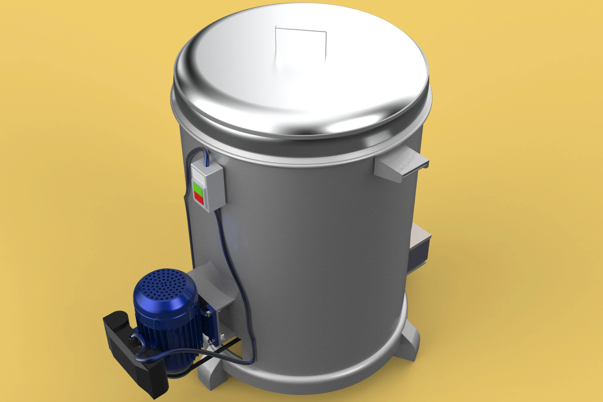 SPINNER MACHINE OIL DRAIN DRAINER FILTER FOOD CENTRIFUGAL DRYER 3D Model .c4d .max .obj .3ds .fbx .stl .blend 