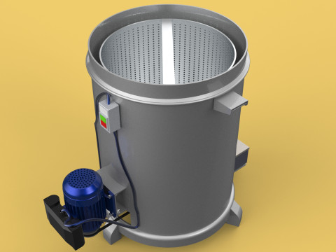 SPINNER MACHINE OIL DRAIN DRAINER FILTER FOOD CENTRIFUGAL DRYER 3D-Modell