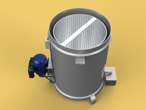 SPINNER MACHINE OIL DRAIN DRAINER FILTER FOOD CENTRIFUGAL DRYER 3D-Modell