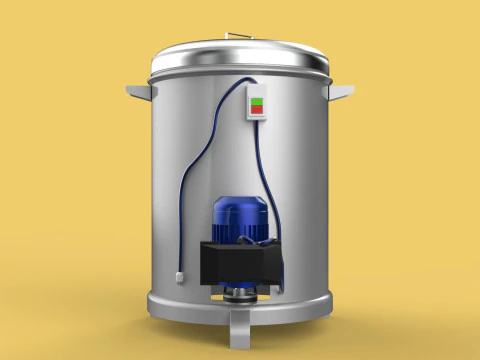 SPINNER MACHINE OIL DRAIN DRAINER FILTER FOOD CENTRIFUGAL DRYER 3D Model