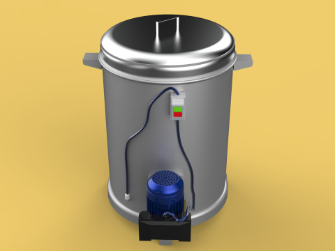 SPINNER MACHINE OIL DRAIN DRAINER FILTER FOOD CENTRIFUGAL DRYER 3D-Modell