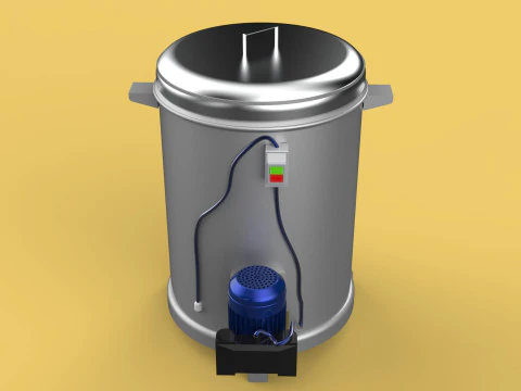 SPINNER MACHINE OIL DRAIN DRAINER FILTER FOOD CENTRIFUGAL DRYER 3D Model
