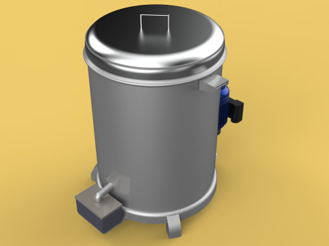 SPINNER MACHINE OIL DRAIN DRAINER FILTER FOOD CENTRIFUGAL DRYER 3D-Modell